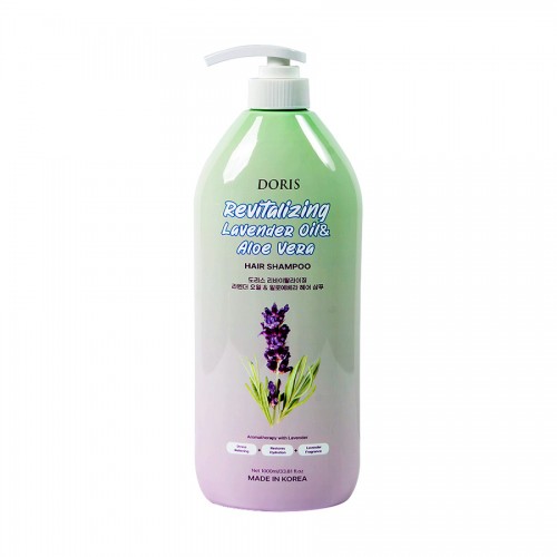 DORIS - Shampoo Relaxing Revitalizing Lavender Oil & Aloe Vera 1L Shampo Rambut Rusak