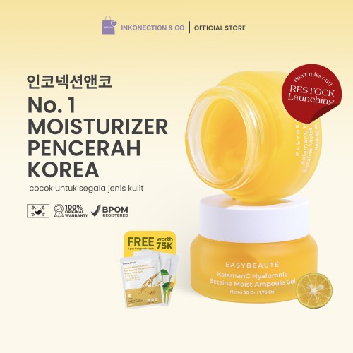 [Restock Promo] EASYBEAUTE - 2in1 Brightening Ampoule gel 50gr (1+2)