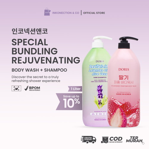 DORIS - 2Pcs Body Wash/Shampoo 1L