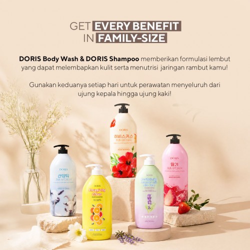 DORIS - 2Pcs Body Wash/Shampoo 1L