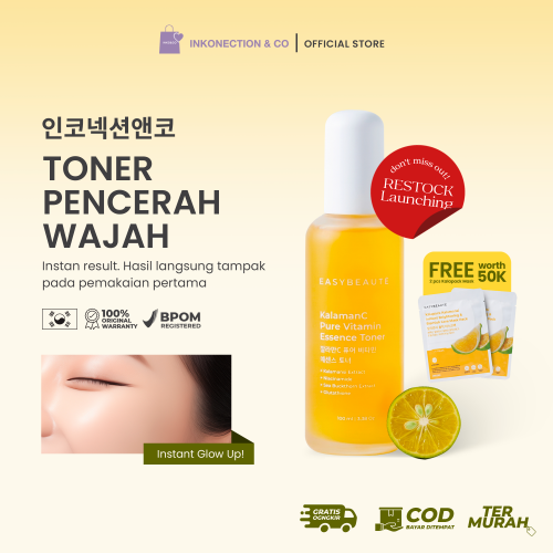 [Restock Promo] EASYBEAUTE-KalamanC 2in1 Toner Essence 100 ml (1+2)