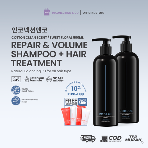 ROBLUE - Shampoo & Treatment Perfume Cotton Clean 500ml