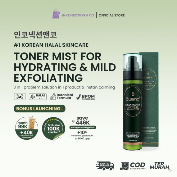 BUENO - Mist Toner Icheon Rice Core 105ml **Halal Special Price Launching